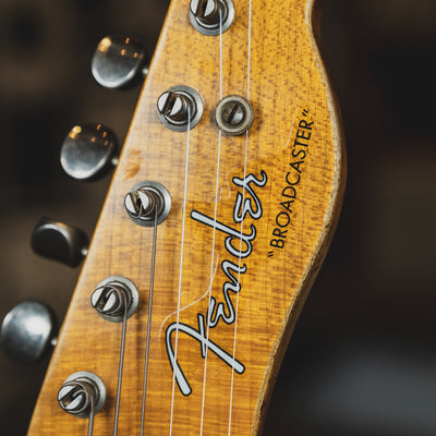 Fender Custom Shop 2020 70th Anniversary Broadcaster Electric Guitar, Heavy Relic, Butterscotch Blonde With OHSC - Used