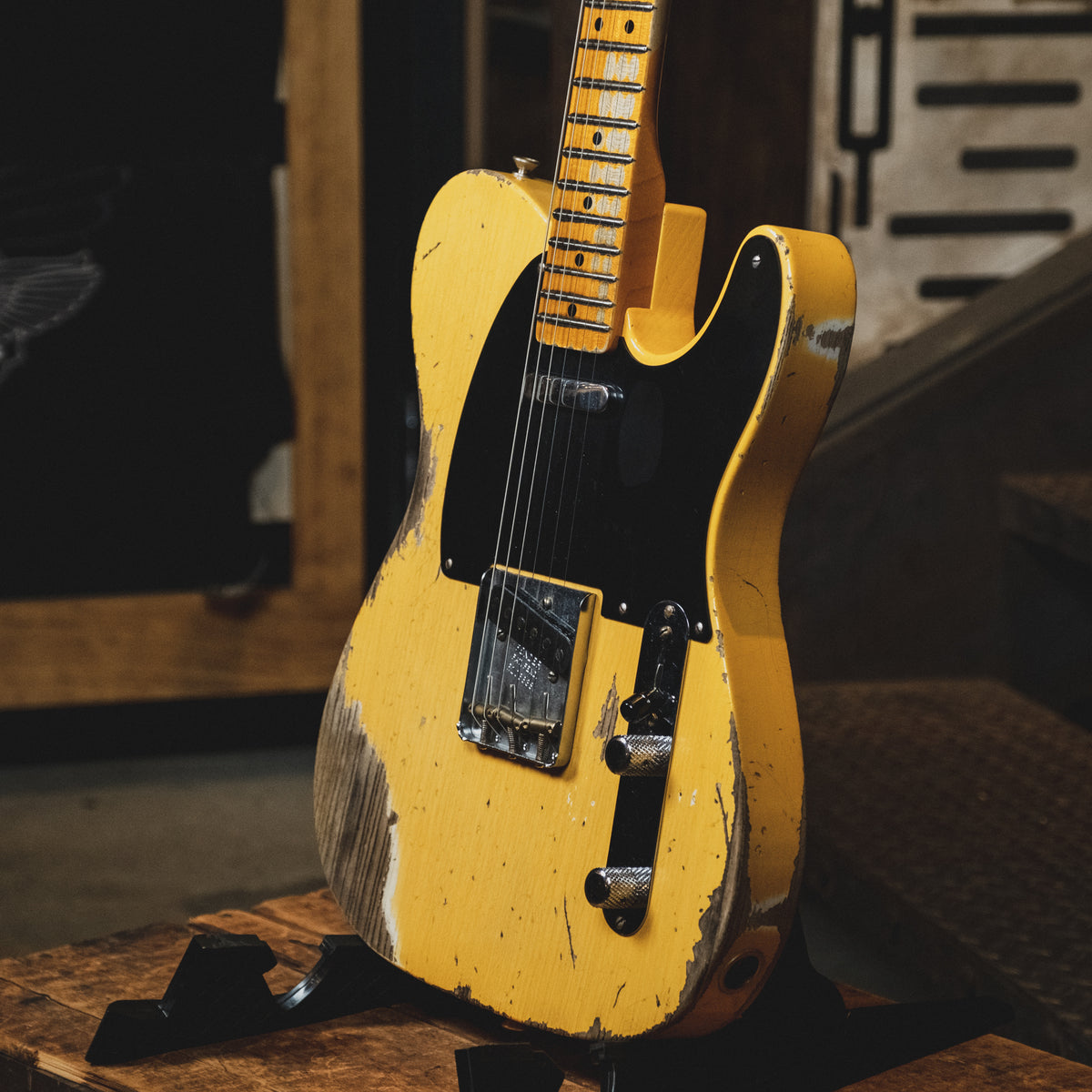 Fender Custom Shop 2020 70th Anniversary Broadcaster Electric Guitar, Heavy Relic, Butterscotch Blonde With OHSC - Used