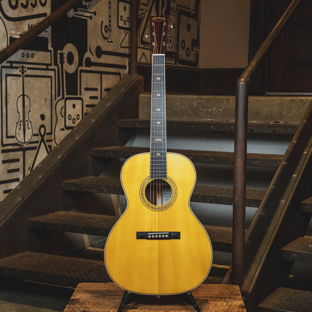 Martin Custom Shop Limited SS-00L Art Deco #29 Of 30 Adironack Spruce // Guatemalan Rosewood With OHSC - Used