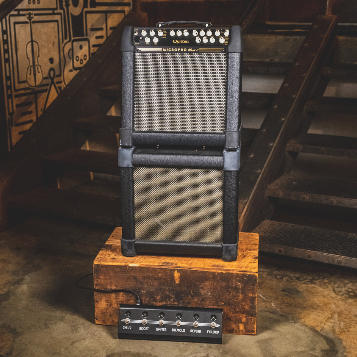 Quilter Micropro Mach 2 Combo With 1x12 Extension Cab And Slip Cover - Used