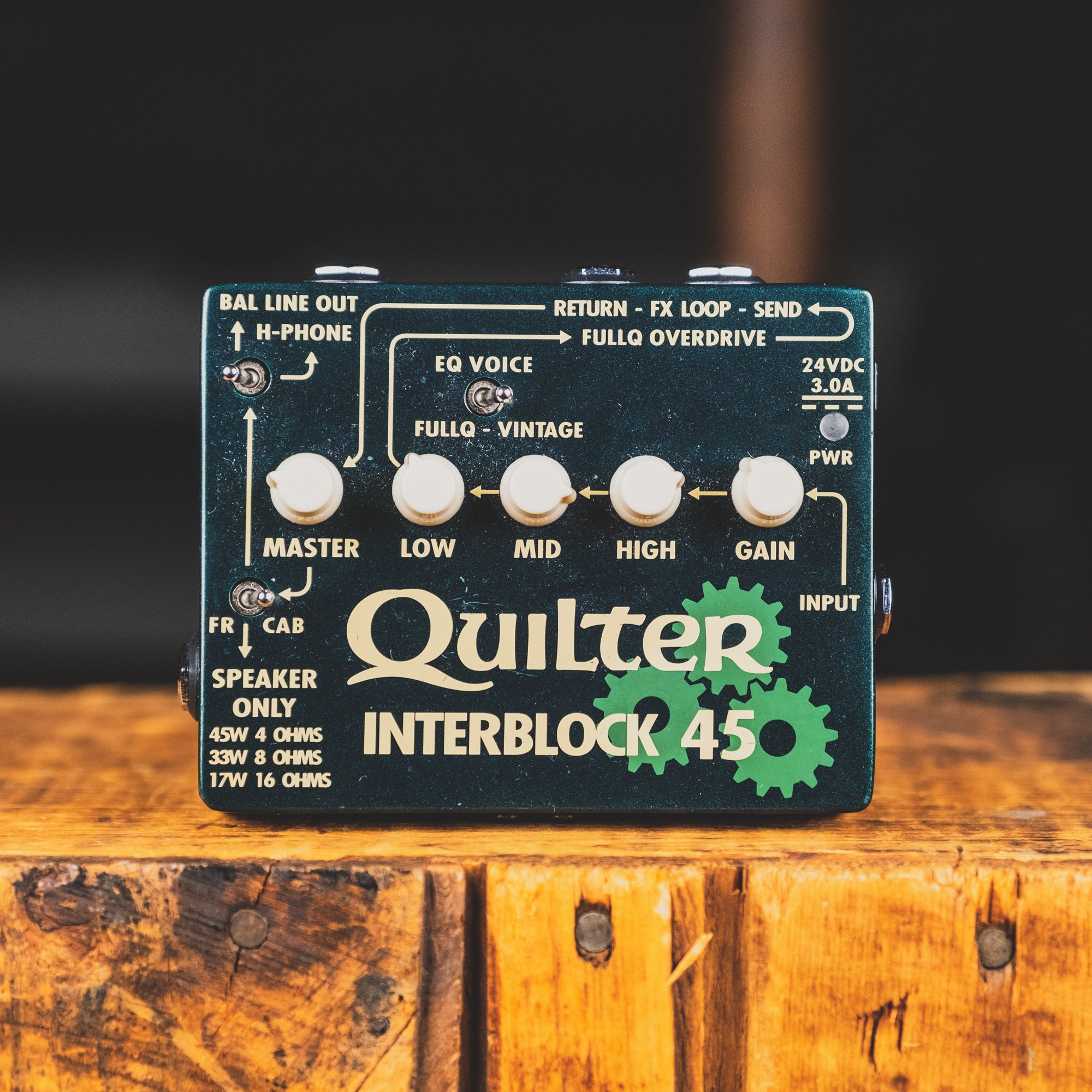Quilter Interblock 45 Mini Amplifier Pedal With PSU Used