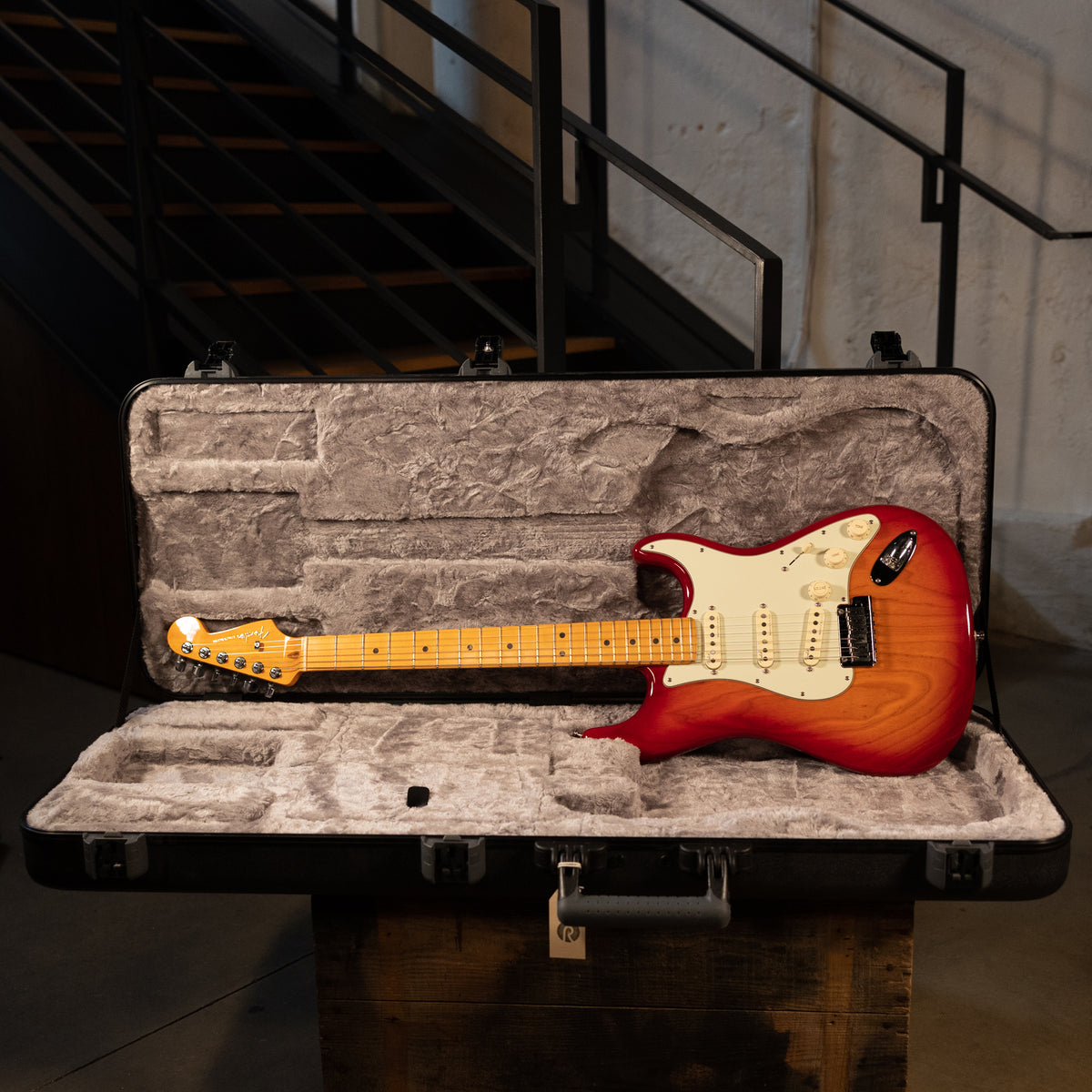 Fender 2020 American Ultra Stratocaster, Plasma Red With OHSC - Used