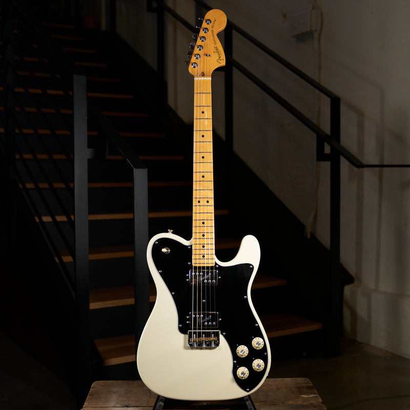 Fender 2021 American Professional II Telecaster Deluxe Electric Guitar, Olympic White With OHSC - Used