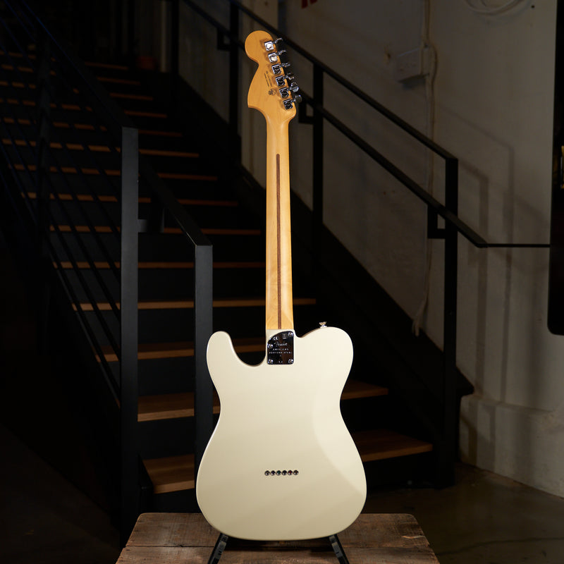 Fender 2021 American Professional II Telecaster Deluxe Electric Guitar, Olympic White With OHSC - Used