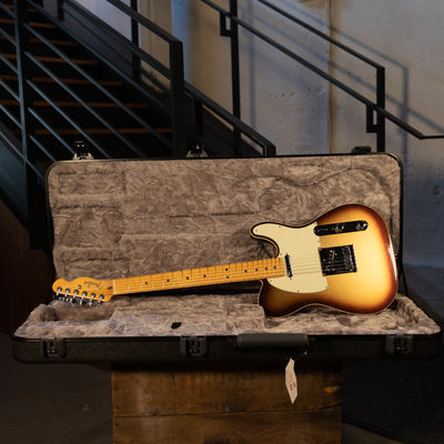Fender 2021 American Ultra Telecaster Electric Guitar, Mocha Burst With OHSC - Used