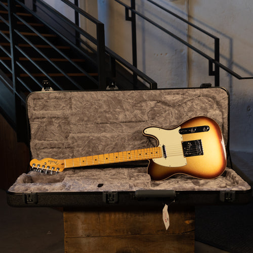 Fender 2021 American Ultra Telecaster Electric Guitar, Mocha Burst With OHSC - Used