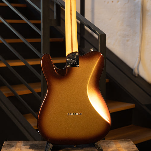 Fender 2021 American Ultra Telecaster Electric Guitar, Mocha Burst With OHSC - Used