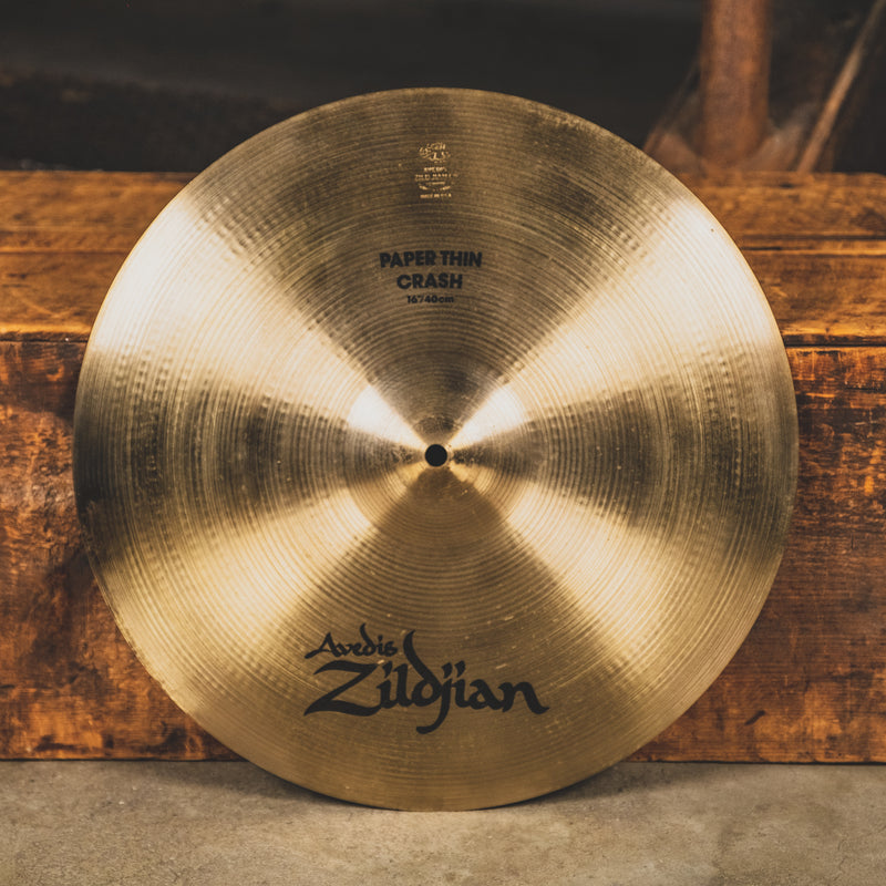 Zildjian '90s A 16" Paper Thin Crash Cymbal - Used