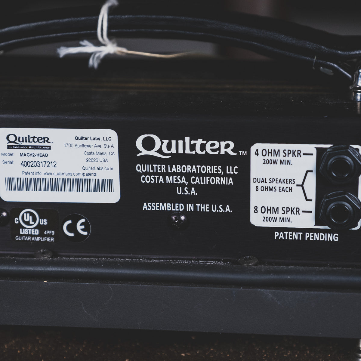 Quilter 2017 Mach 2 Head Amplifier With Two 1x12 Cabinets - Used