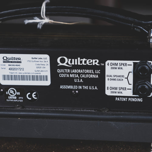 Quilter 2017 Mach 2 Head Amplifier With Two 1x12 Cabinets - Used