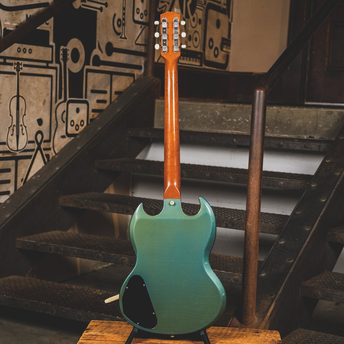 Gibson 1966-1967 Melody Maker D Electric Guitar, Pelham Blue With OHSC - Used