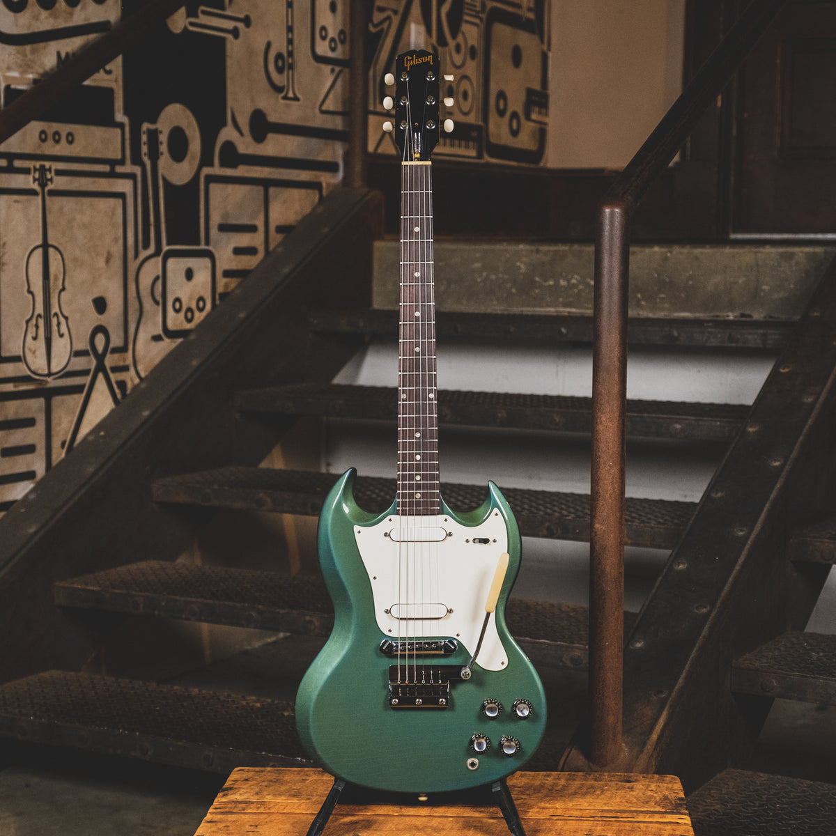 Gibson 1966-1967 Melody Maker D Electric Guitar, Pelham Blue With OHSC - Used