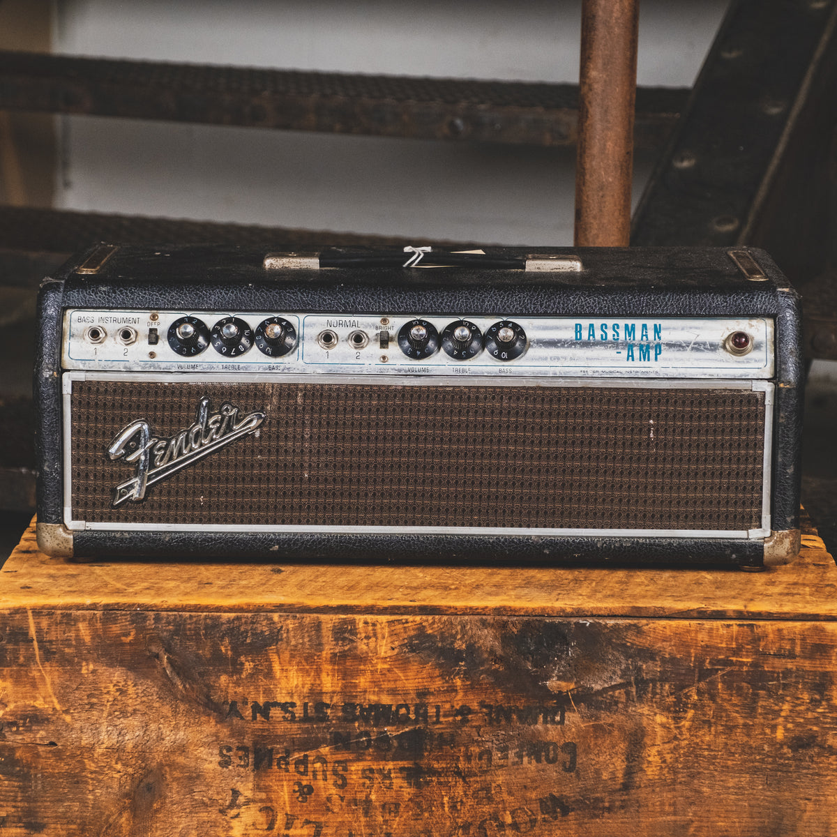 Fender 1969 Bassman Drip Edge Tube Amplifier Head - Used