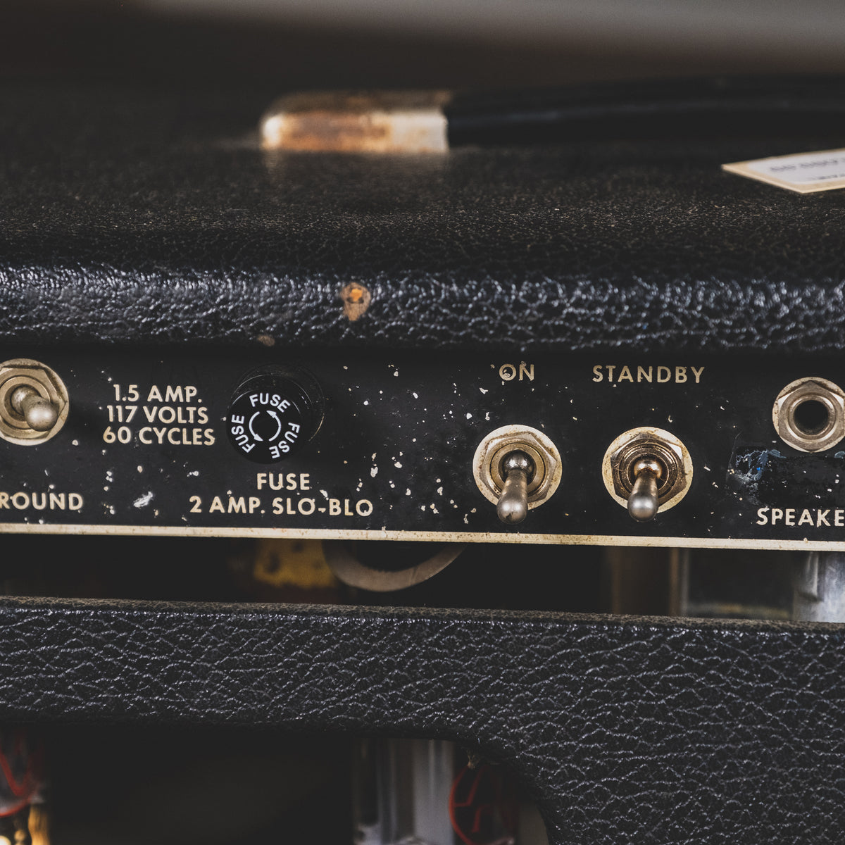 Fender 1966 Bandmaster Black Panel Tube Amplifier Head - Used