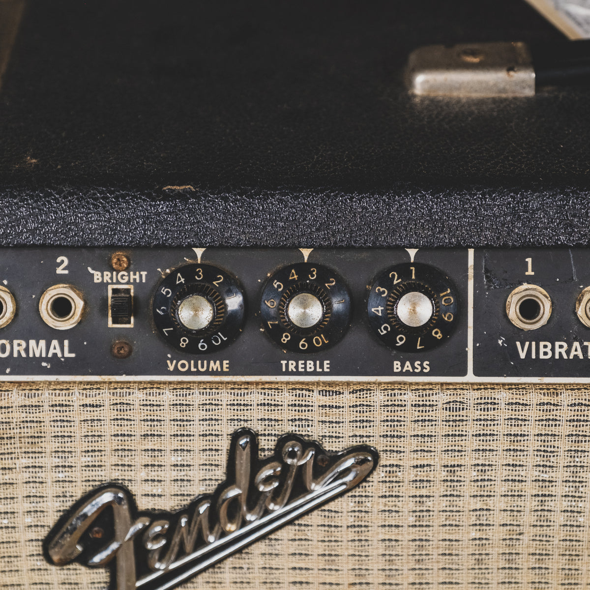 Fender 1966 Bandmaster Black Panel Tube Amplifier Head - Used