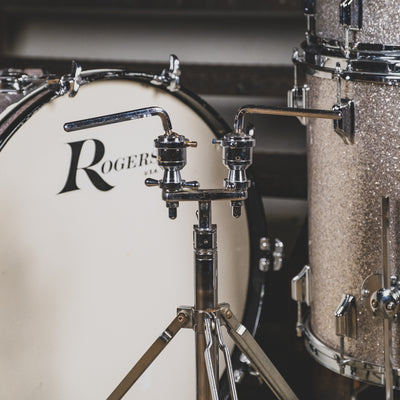 Rogers 1960s Holiday Silver Sparkle Drum Kit with Matching Snare Drum - Used