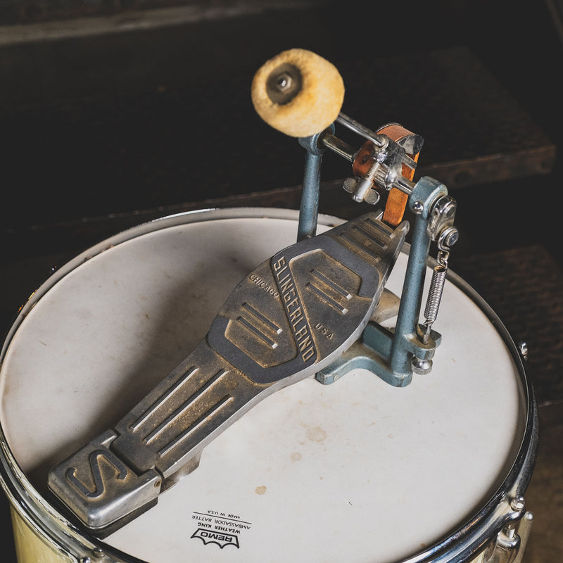 Slingerland 1970s Buddy Rich Outfit White Marine Pearl Drum Kit With Snare Drum And Hardware - Used