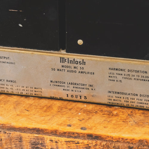 Mcintosh 1970s 50 Power Amplifier - Used