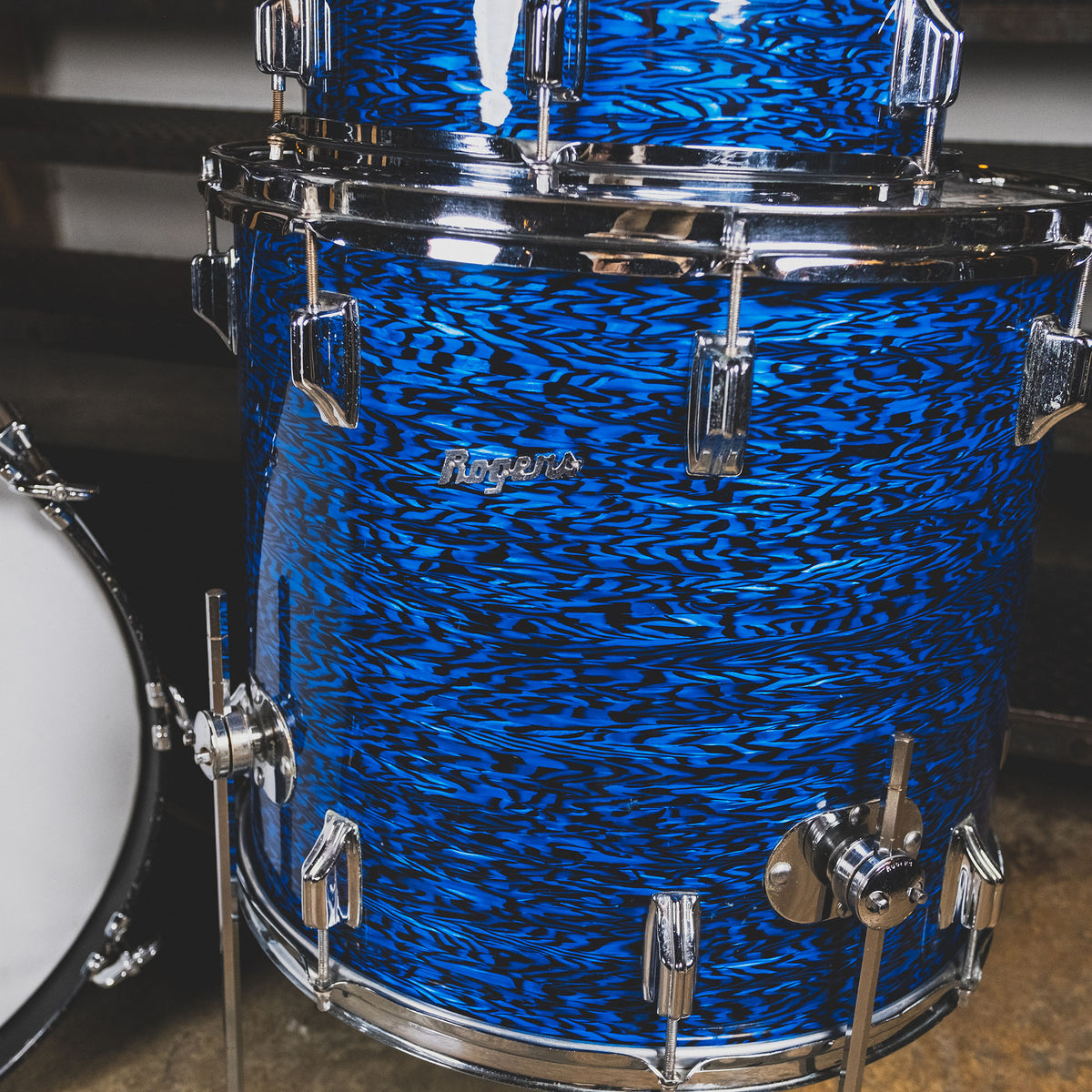 Rogers 1960s Blue Onyx Holiday Drum Kit - Used