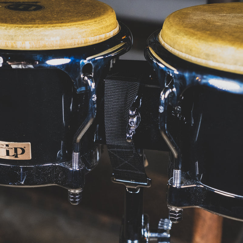 LP 2000s 200XF-BK Bongos With 330 Stand - Used