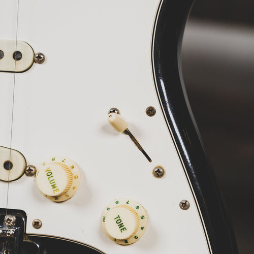 Fender 1974 Stratocaster Electric Guitar, Black With OHSC - Used