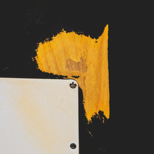 Fender 1974 Stratocaster Electric Guitar, Black With OHSC - Used