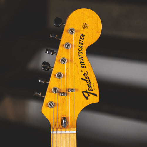 Fender 1974 Stratocaster Electric Guitar, Black With OHSC - Used