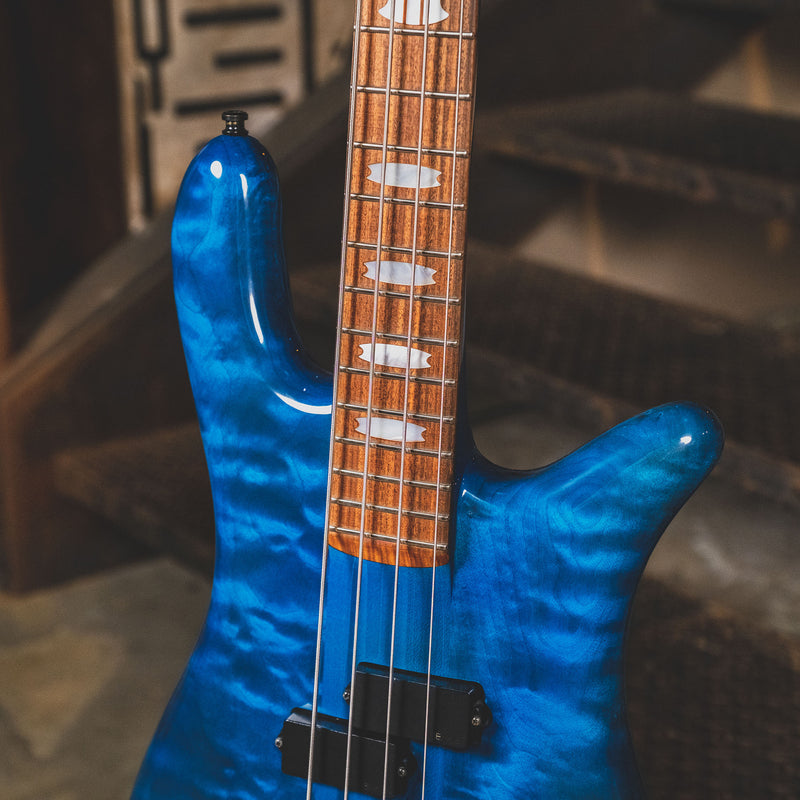 Spector 1991 NS-2 Bass Guitar, Blue With Gig Bag - Used