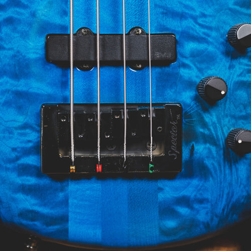 Spector 1991 NS-2 Bass Guitar, Blue With Gig Bag - Used