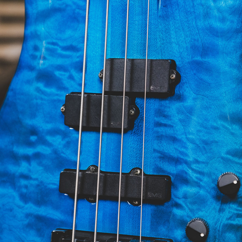 Spector 1991 NS-2 Bass Guitar, Blue With Gig Bag - Used