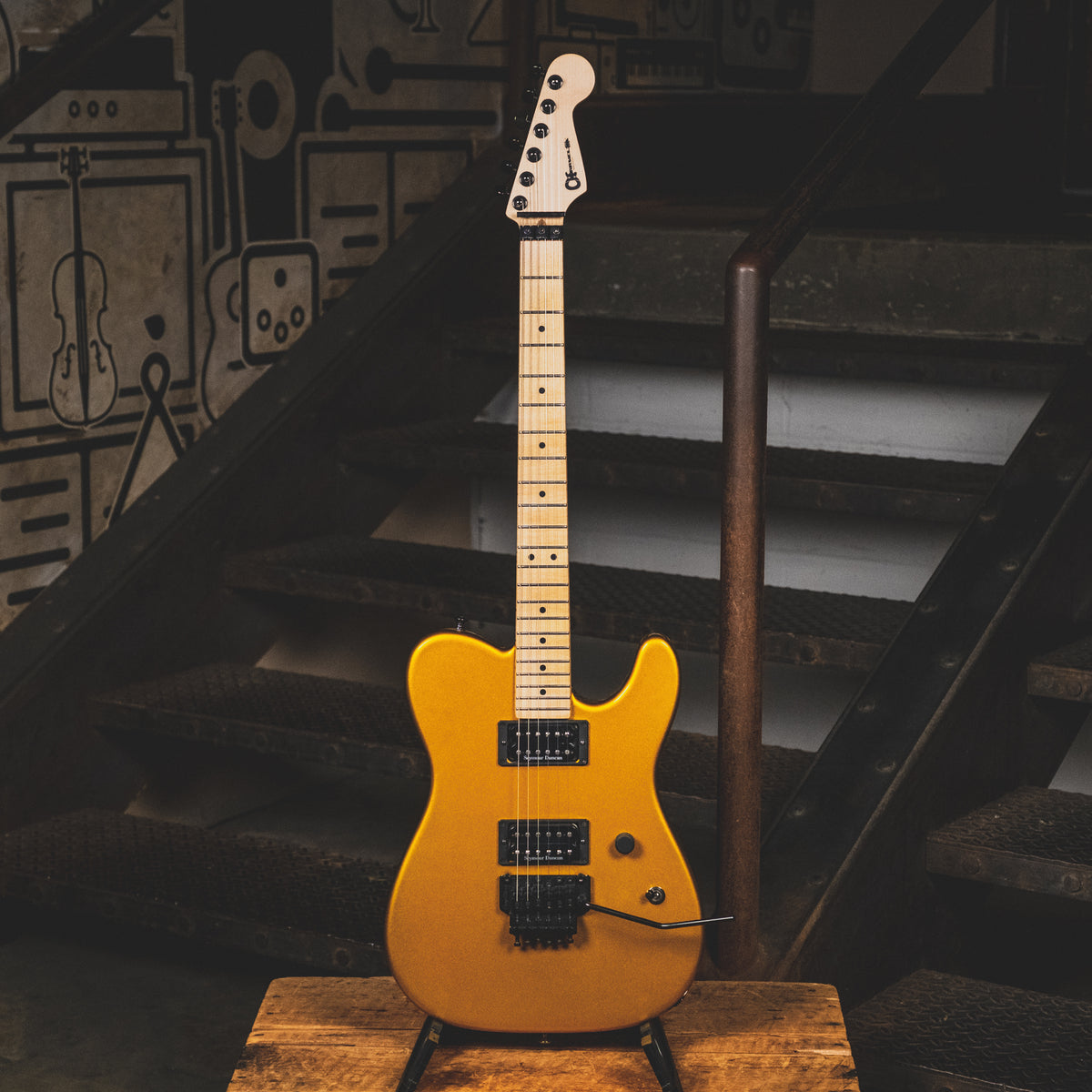 Charvel 2008 USA Pro Mod San Dimas Style 2 Electric Guitar, Gold With Gig Bag - Used