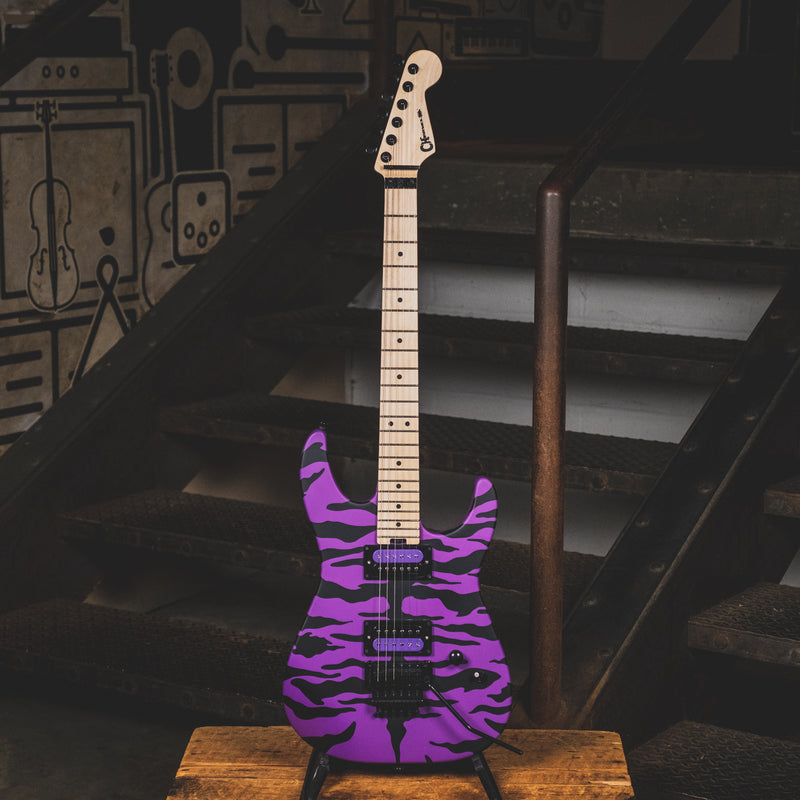 Charvel 2021 Satchel Signature Pro Mod DK Satin Electric Guitar, Purple Bengal With Gig Bag - Used