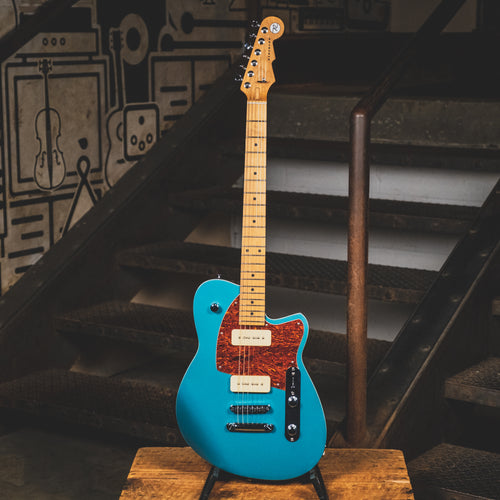 Reverend 2012 Charger 290 Electric Guitar, Deep Sea Blue With OHSC - Used