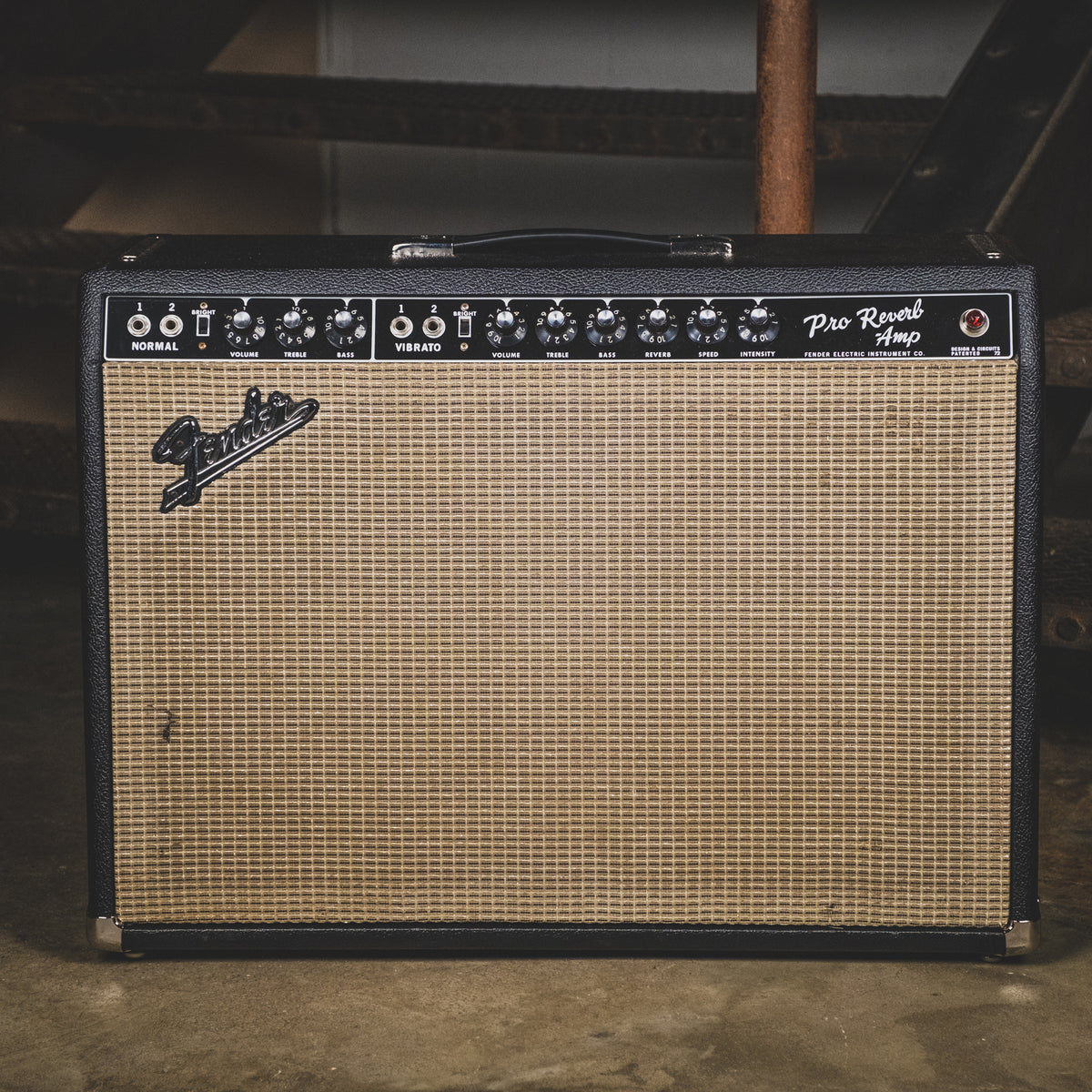 Fender 1966 Pro Reverb 2x12" Tube Combo Guitar Amplifier - Used