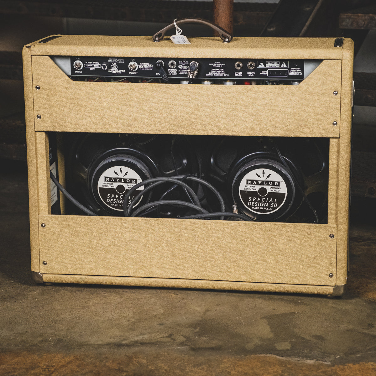 Fender 1995 Custom Shop Dual Professional Blonde Tube Combo Amplifier With Foot Switch - Used