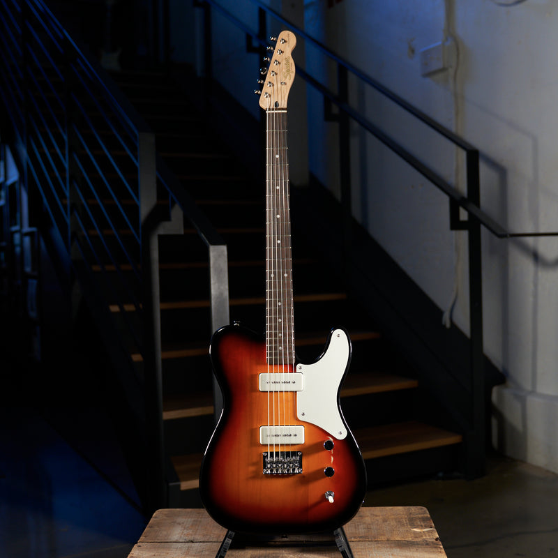 Squier 2021 Paranormal Baritone Cabronita Telecaster Electric Guitar, 3 Tone Sunburst - Used