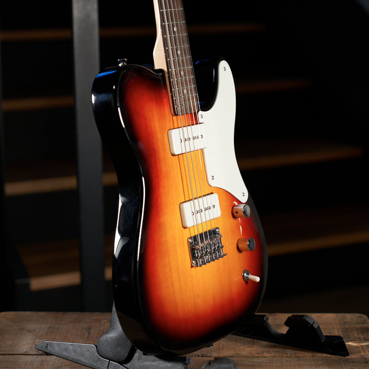 Squier 2021 Paranormal Baritone Cabronita Telecaster Electric Guitar, 3 Tone Sunburst - Used