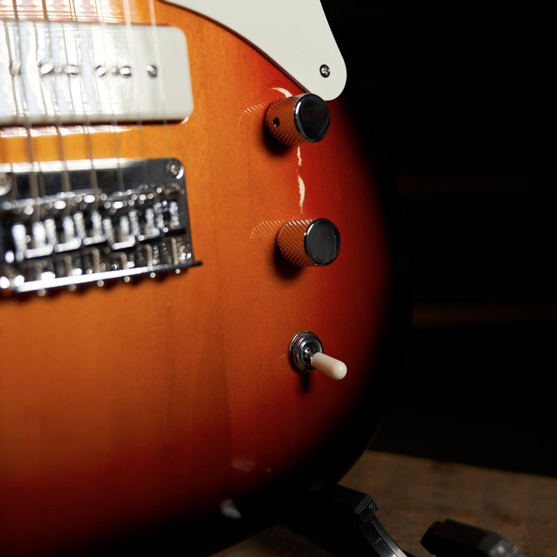 Squier 2021 Paranormal Baritone Cabronita Telecaster Electric Guitar, 3 Tone Sunburst - Used