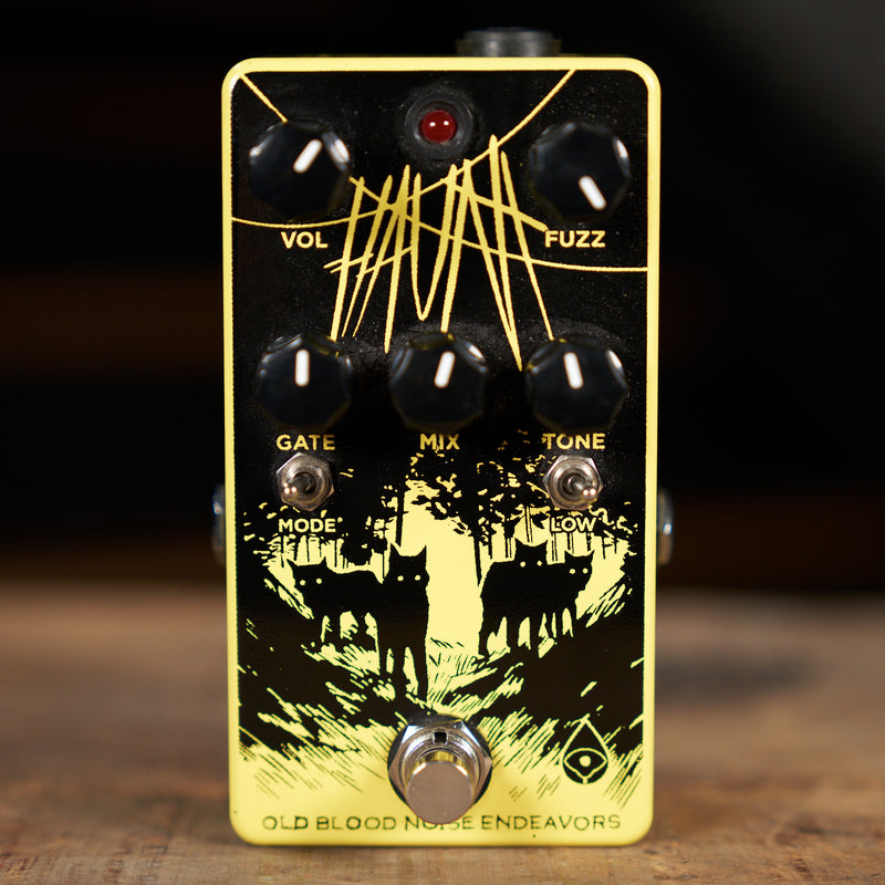 alpha haunt pedal Old Blood Noise Haunt Fuzz Yellow Effect Pedal
