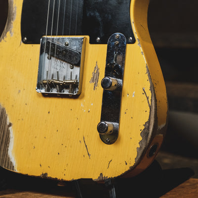 Fender Custom Shop 2020 70th Anniversary Broadcaster Electric Guitar, Heavy Relic, Butterscotch Blonde With OHSC - Used
