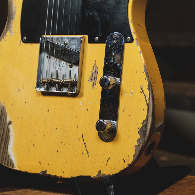 Fender Custom Shop 2020 70th Anniversary Broadcaster Electric Guitar, Heavy Relic, Butterscotch Blonde With OHSC - Used