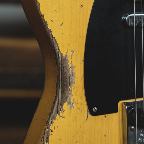 Fender Custom Shop 2020 70th Anniversary Broadcaster Electric Guitar, Heavy Relic, Butterscotch Blonde With OHSC - Used