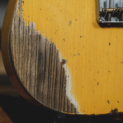 Fender Custom Shop 2020 70th Anniversary Broadcaster Electric Guitar, Heavy Relic, Butterscotch Blonde With OHSC - Used