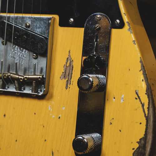 Fender Custom Shop 2020 70th Anniversary Broadcaster Electric Guitar, Heavy Relic, Butterscotch Blonde With OHSC - Used