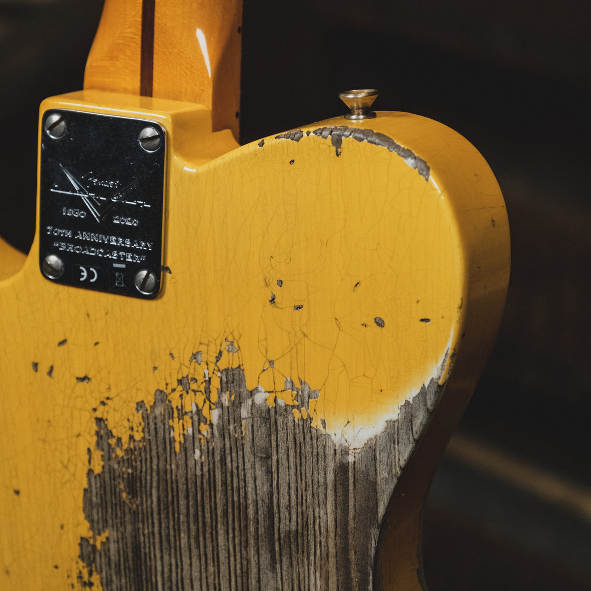 Fender Custom Shop 2020 70th Anniversary Broadcaster Electric Guitar, Heavy Relic, Butterscotch Blonde With OHSC - Used