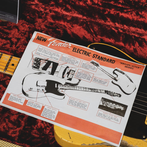 Fender Custom Shop 2020 70th Anniversary Broadcaster Electric Guitar, Heavy Relic, Butterscotch Blonde With OHSC - Used