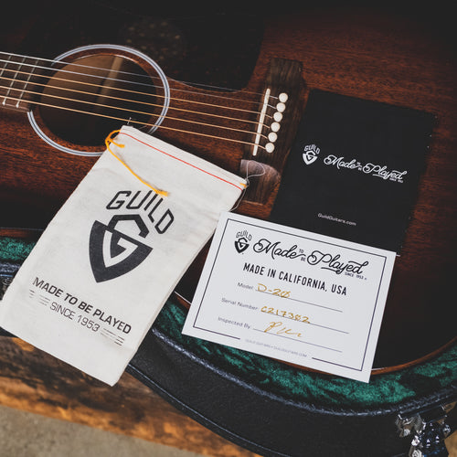 Guild 2021 D20 Acoustic Guitar, Natural With OHSC - Used