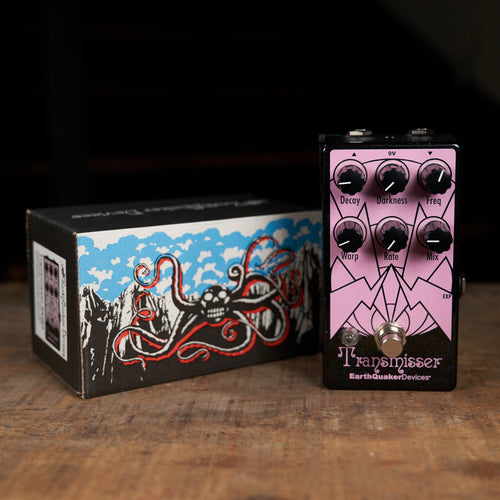 transmisser pedal Earthquaker Transmisser Resonant Reverberator Effect Pedal With Box -