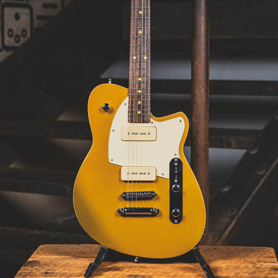 Reverend 2017 Charger 290 Electric Guitar Goldtop Darkback, Russo Music Exclusive - Used
