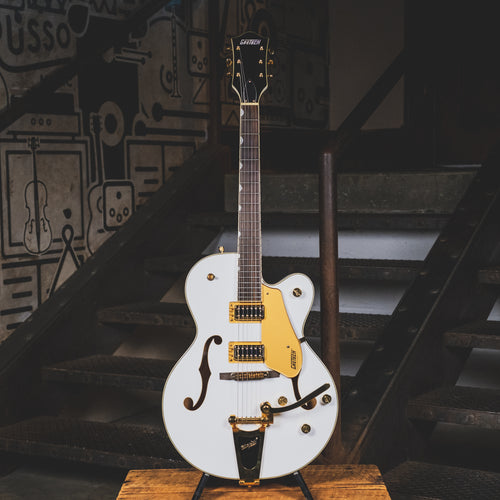 2018 Gretsch G5420TG-FS Electromatic, Snowcrest White, Gold Hardware - Used Electric Guitar